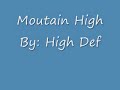 Subject  - Mountain High