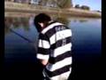 Kid catching a Bream, fishing in the Onkaparinga River SA