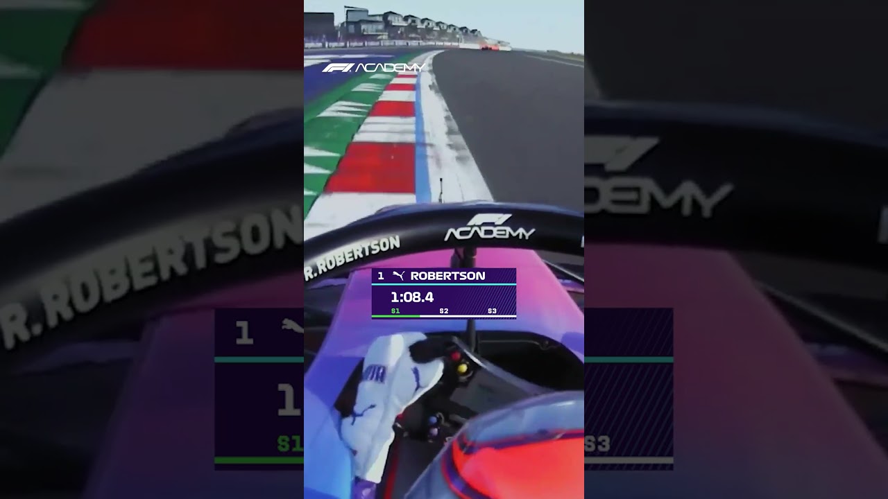 Sit back and enjoy the Qualifying lap that put Rachel Robertson into P4 ⏱️ 🇬🇧 | F1 ACADEMY