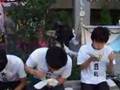 大豆乳　焼きそば早食い競争
