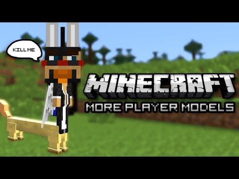 Minecraft: Flying Weiner Dog Centaur Squirrel (More Player Models Mod)