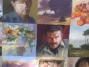 Wanda Kemper's Collage of 64 Oil Paintings