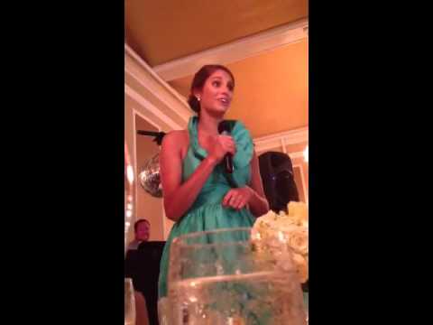 The best maid of honor speech!