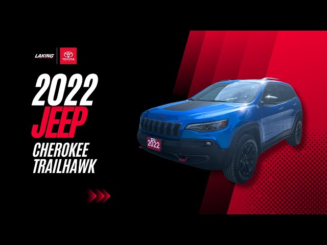 2022 Jeep Cherokee Trailhawk 4X4 This 2022 Trailhawk is a solid  in Cars & Trucks in Sudbury