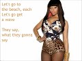 Nicki Minaj – Starships Lyrics On Screen