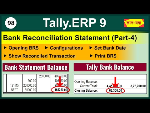 Bank Reconciliation Statement - 4 (Part 98)