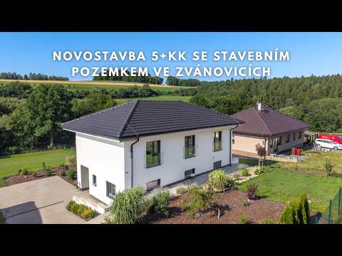 Video Dům v přírodě s investičním potenciálem – novostavba 5+kk s dalším stavebním pozemkem ve Zvánovicích