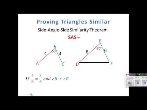 how to prove overlapping triangles similar