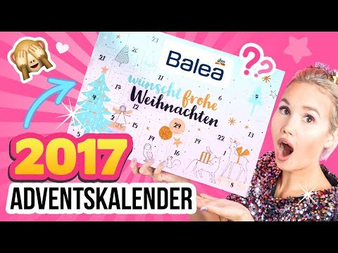 DM HAUL 2017 Adventskalender!! 😍 BALEA Kalender Gewinnspiel 💕 DM LIVE TEST & UNBOXING Deutsch