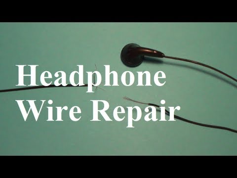 how to repair headphone wires