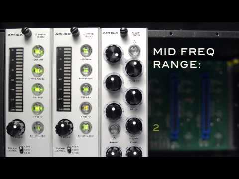THE NEW APHEX 500 SERIES - EQF 500 EQUALIZER