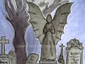 Graveyard Pop Up Drawing