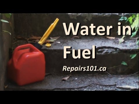 how to get water out of carburetor