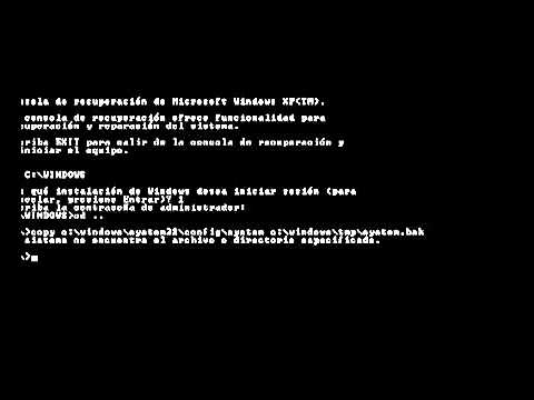 how to recover c windows system32 config