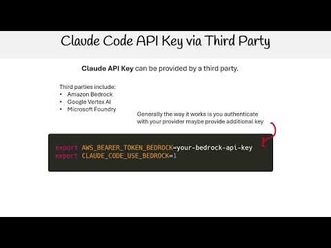 Claude Code Essentials - Claude Code API Key via Third Party Providers