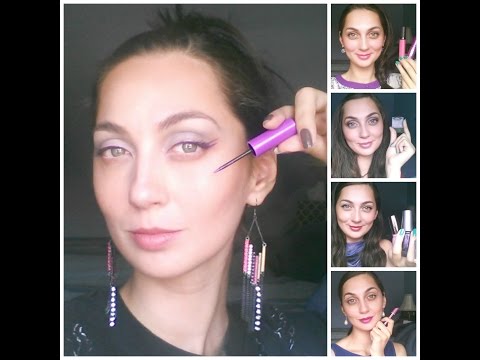 how to wear purple eyeliner