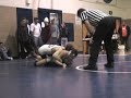 a freshman, james harvey,dominates a returning state champion, richard apadaca.