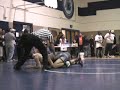 a freshman, james harvey,dominates a returning state champion, richard apadaca.