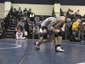 a freshman, james harvey,dominates a returning state champion, richard apadaca.