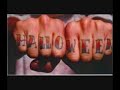 Some of Frank's many tattoos.Music by Frankie's old band Pencey Prep :]]