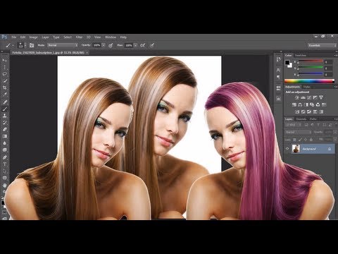 how to change hair color in photoshop