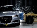 www.euroncap.comFrontal Impact takes place at 64 Km/h, 40% of the width of the car striking a deformable barrier. In the side impact, a mobile deformable barrier impacts the driver's door at 50 km/h. In the pole test, the car tested is propelled sideways at 29km/h into a rigid pole.
