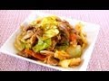 Ketchup Miso Stir-Fried Pork and Cabbage (Recipe) 豚とキャベツのケチャップ味噌炒め