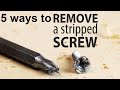How To Get A Stripped Screw Out Of The Wall