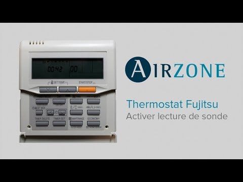 Thermostat Fujitsu : activer la lecture de sonde
