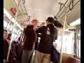 2 old guys fight on the bus