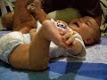 Santiago Roseland being tickled