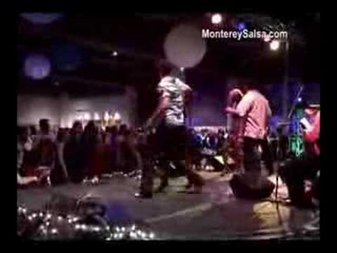 Monterey Salsa on stage with Fruko @ SF Salsa Congress
