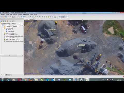 Tutorial Agisoft PhotoScan - Nuvem de Pontos - Modelo 3D - Mosaico e Cálculo de Volumes