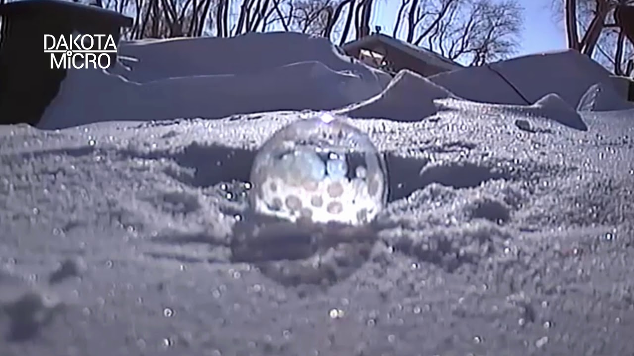 What happens when you blow a bubble at -35F?