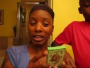 Eating Crickets - our gift from Dannaca!