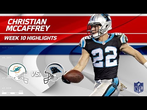 Video: Christian McCaffrey's 2 TD Game vs. Miami! | Dolphins vs. Panthers | Wk 10 Player Highlights