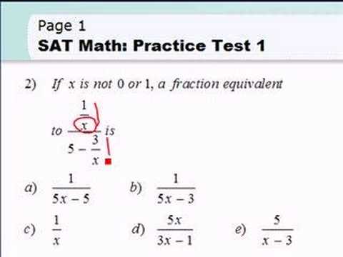 Sat Math Test - page01