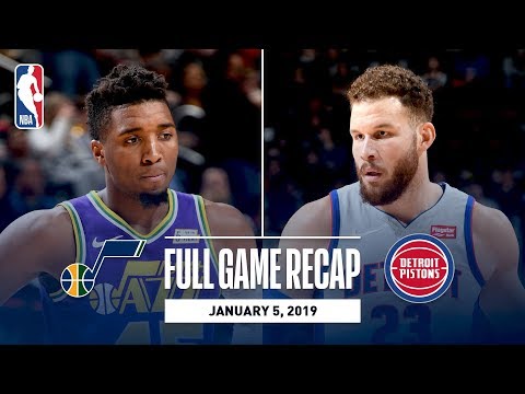 Video: Full Game Recap: Jazz vs Pistons | Blake Griffin Goes For 34 & 10