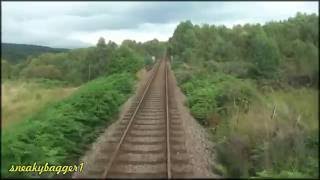 Ardgay to Lairg. Railway, real time.