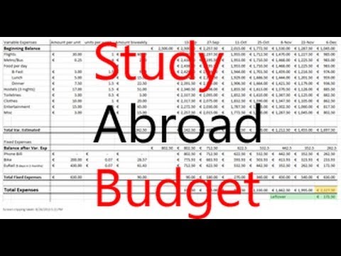 how to budget for study abroad