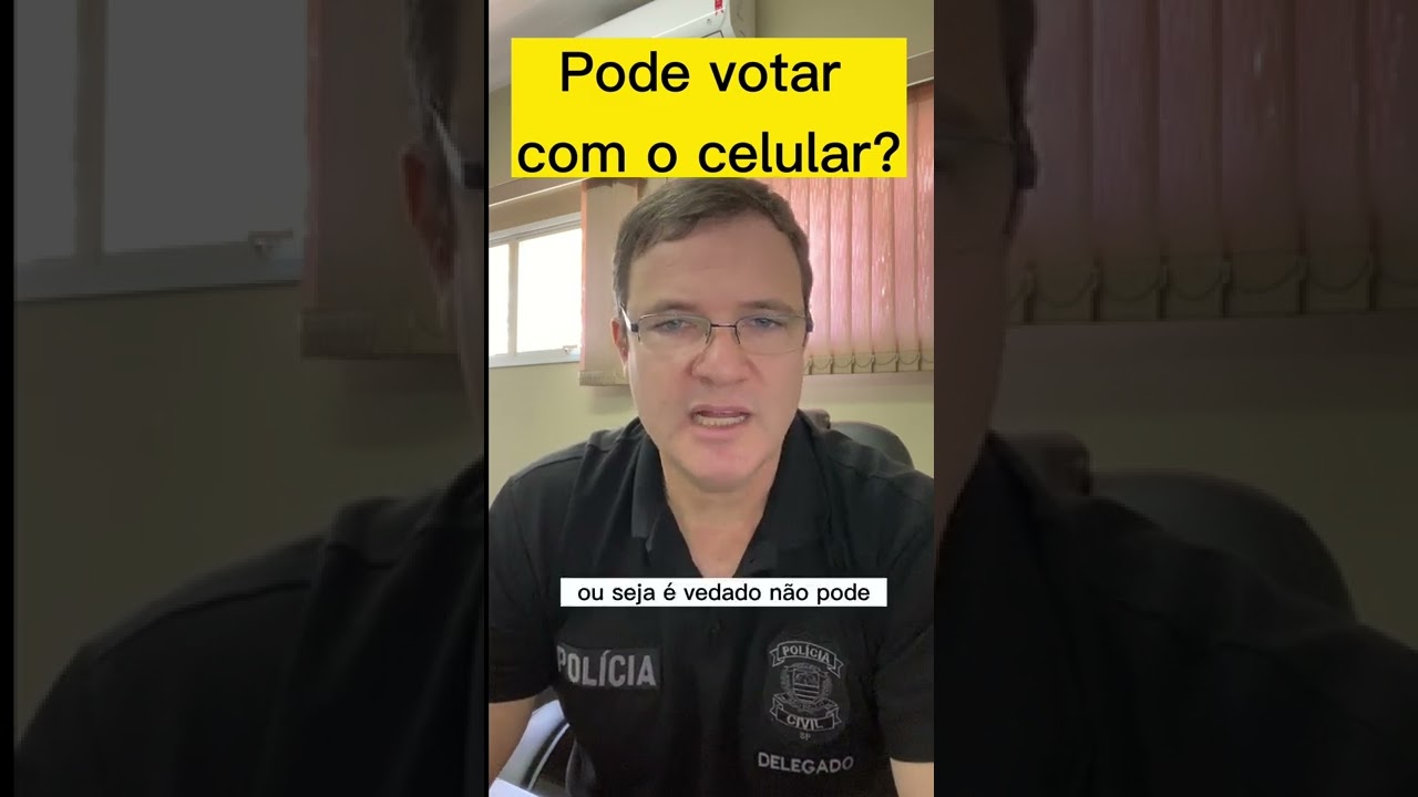 Pode votar com o celular?