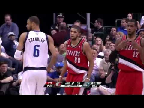 Game 1: Nicolas Batum dunks on the Mavericks