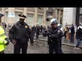 SFPD Rams Motorcycles into #OccupySF Protesters 20 Jan 2012