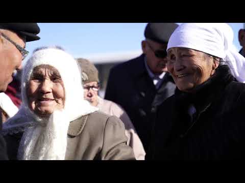 The opening ceremony of the monument in the village of Sarykamys
