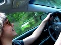Keith singing on the way to Busch Gardens.