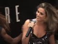 clara morgane fait la promo de son nouvel album aux champs elysees.