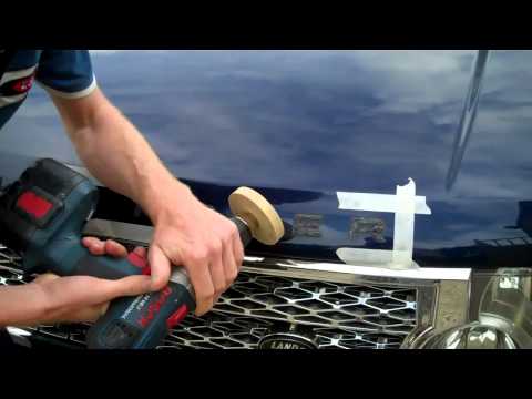 How to remove foam lettering tape from a Range Rover