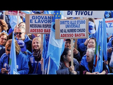 Italien: Großer Streik - öffentlicher Dienst l ...