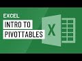 Intro to PivotTables