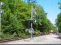 Amtrak Downeaster at Ocean Park, Maine crossing, 5/31/04